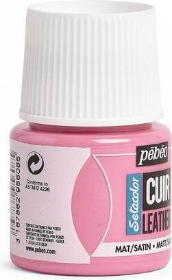 Actual product image Pebeo SetaCuir leather colours (pink sweets, 45 ml)