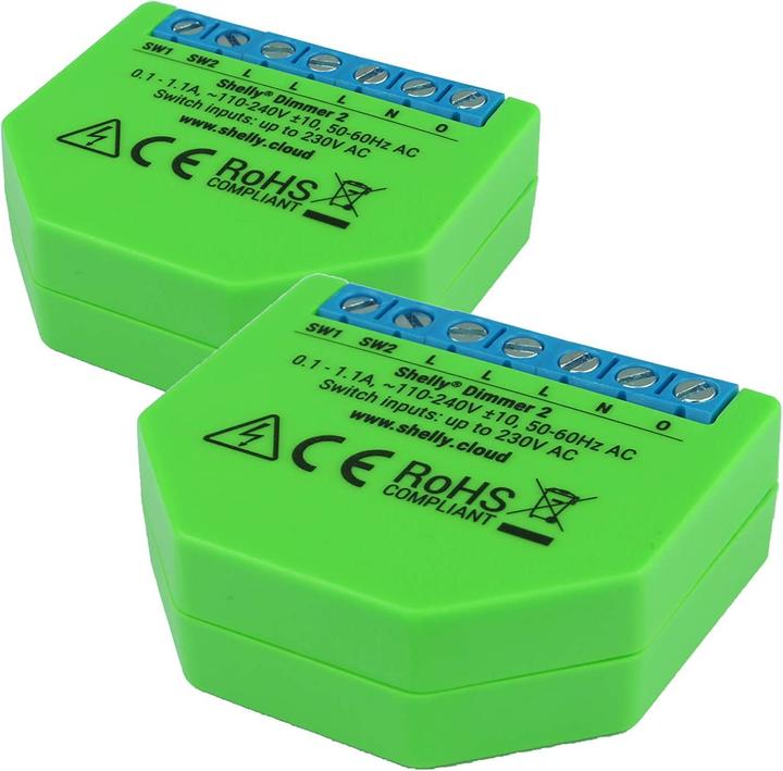 Actual product image Shelly Dimmer 2 x2 (Dimming actuator)