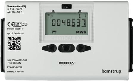 Produktbild Kamstrup Varmemåler MULTICAL® 603 3,5M³/H / 260mm / 1 1/4", med batteri
