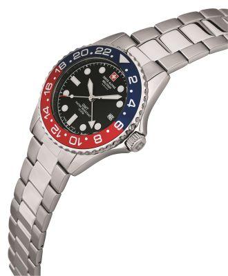 Immagine prodotto Swiss Alpine Military Collezione MASTER DIVER GMT - Montre quartz swiss made (Fatto in Svizzera, 42 mm)