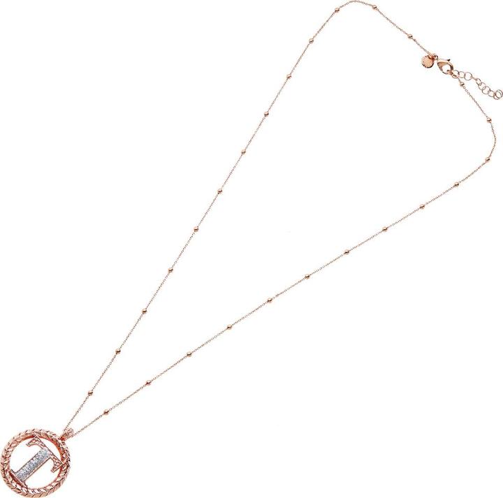 Produktbild Ottaviani Rose gold bronze necklace with silver glitter