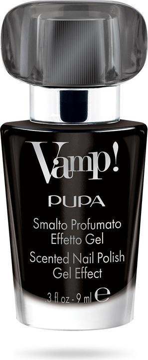 Actual product image Pupa Milano Vamp! Scented Nail Polish rock black 305 (305, Colour paint)