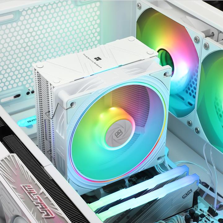 Immagine prodotto Thermalright Assassin Spirit 120 EVO White - Cooler per CPU, topplay (156 mm)
