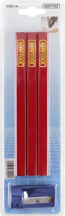 Actual product image kwb Carpenter pencils with sharpener, 4 pcs. (4 x)