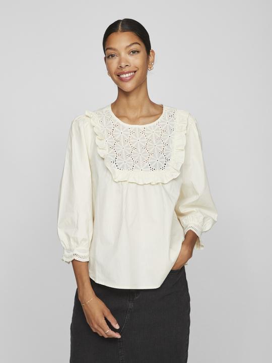 Actual product image Vila Round neck top with 3/4-length sleeves (36)