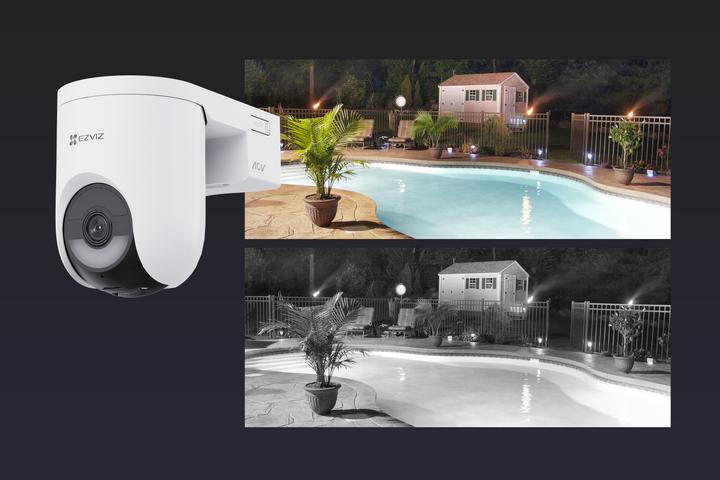 Actual product image EZVIZ HB8 Lite Kit Battery Camera + Solar Panel (2560 x 1440 Pixels)