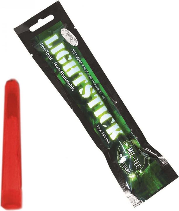 Image du produit Mil-tec Bâton lumineux rouge 15cm