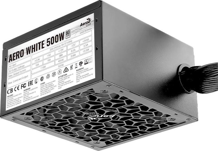 Actual product image AeroCool Power supply AERO WHITE (500 W)