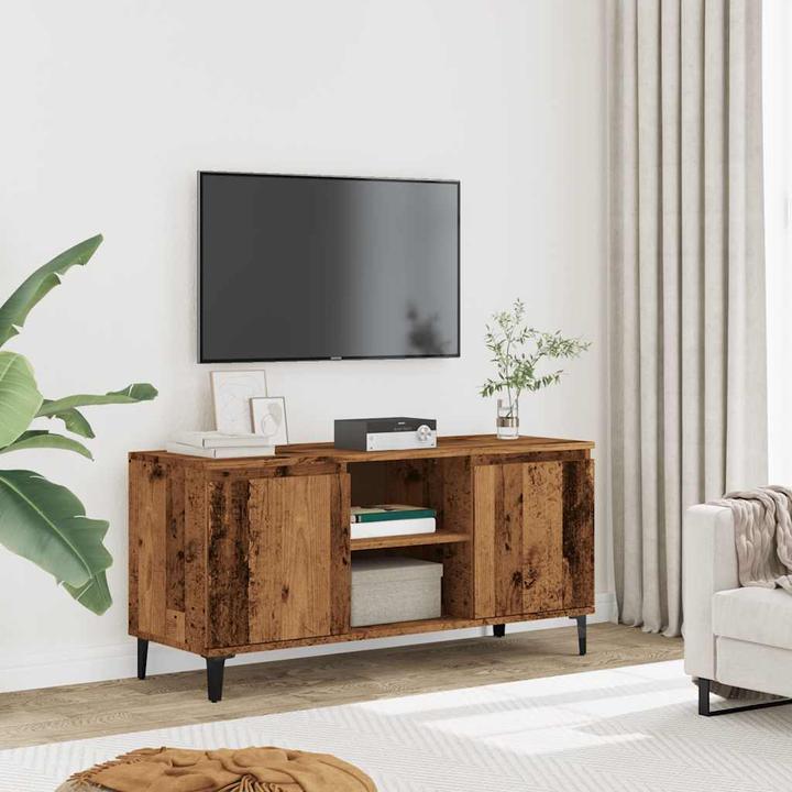 Immagine prodotto VidaXL TV Schrank Lowboard Fernsehschrank Fernsehtisch TV Möbel Altholz-Optik (102 x 35 x 50 cm)