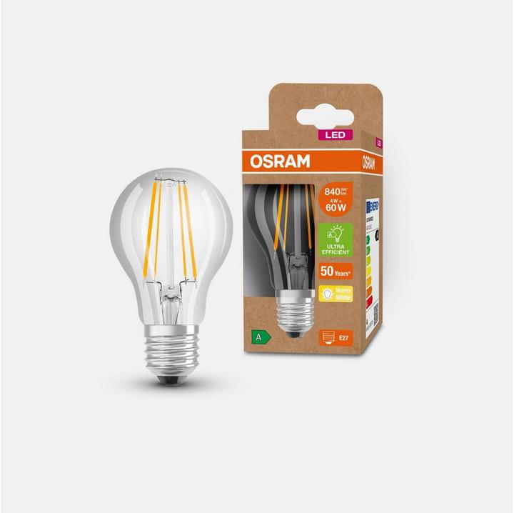 Immagine prodotto Osram Filamento Led Classic A (E27, 4 W, 840 lm, 1 x, A)