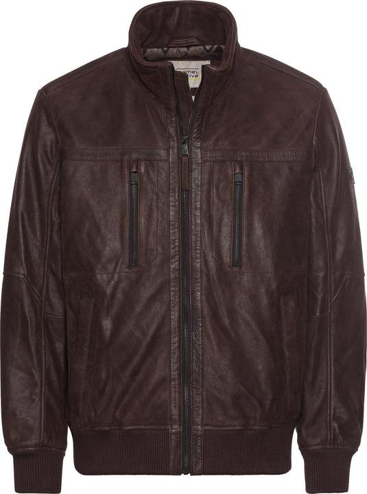 Produktbild Camel Active Lederblouson mit gestricktem Saum (50)