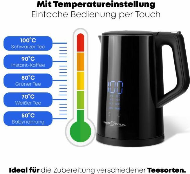 Productafbeelding Proficook PC-WKS 1243 zwart. (1.70 l)