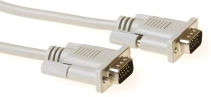 Produktbild VGA connection cable male-male SQ 1.8m VGA (D-Sub) VGA (D-Sub) Weiss VGA-Kabel (1.80 m, VGA)