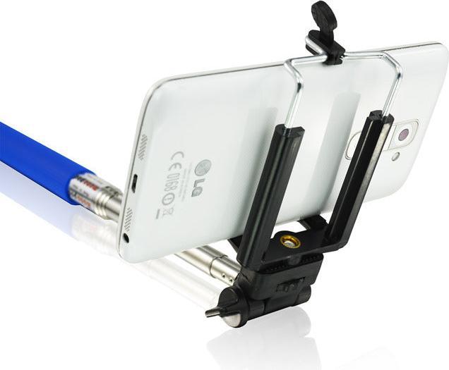Produktbild Hermex Selfie Stick GRÜN für Apple iPhone & Android Smartphones