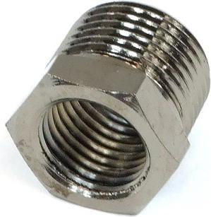 Produktbild Aquatuning Reduziernippel G1/4 auf G3/8 AG black nickel