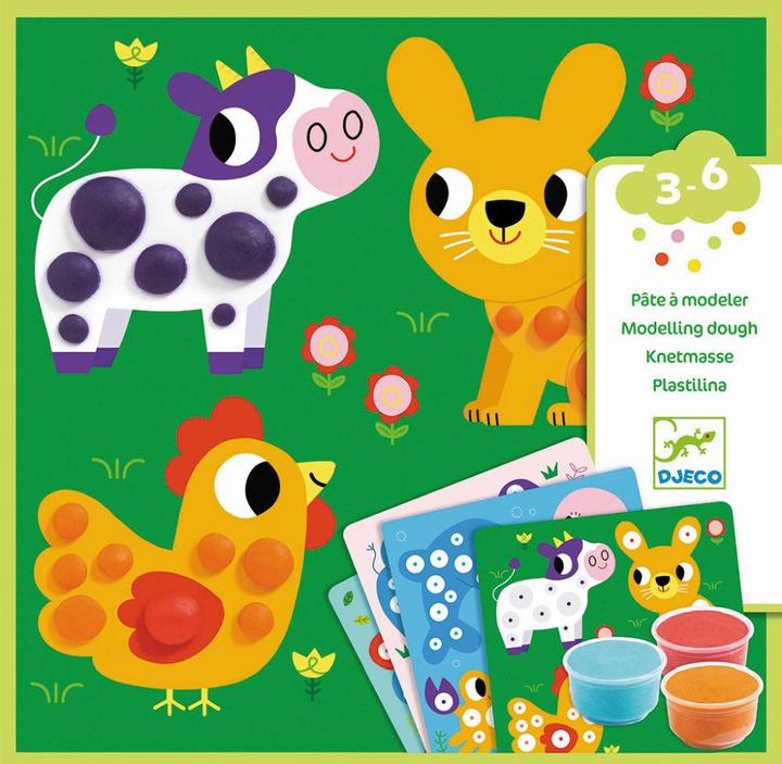 Actual product image Djeco Plasticine animals