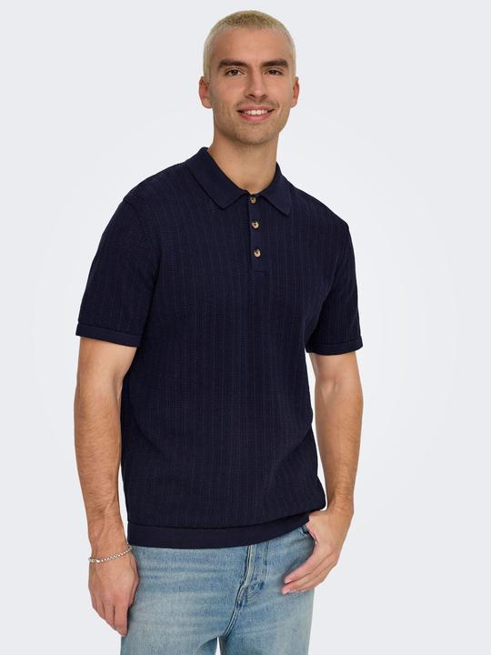 Immagine prodotto Only & Sons ONSMOON Gestricktes Polo-Hemd Polo (L)