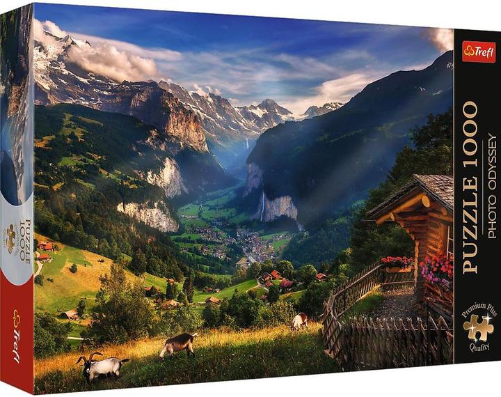 Trefl Puzzle Premium Plus 1000 - Lauterbrunnental, Schweiz (1000 Teile)
