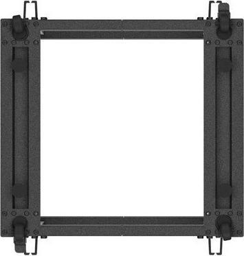 Actual product image Lanberg OPEN RACK 19 12U 600X600-1100 REGULOWANY CZARNY (19 inch rack)