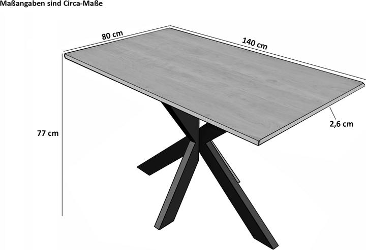 Produktbild SAM Abby (140 x 80 x 77 cm)