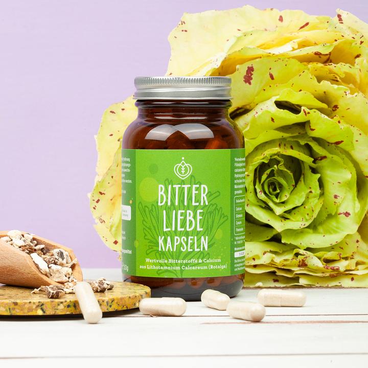 Produktbild Bitterliebe Wertvolle Bitterstoffe (90 Stück, Kapseln, 206 g)