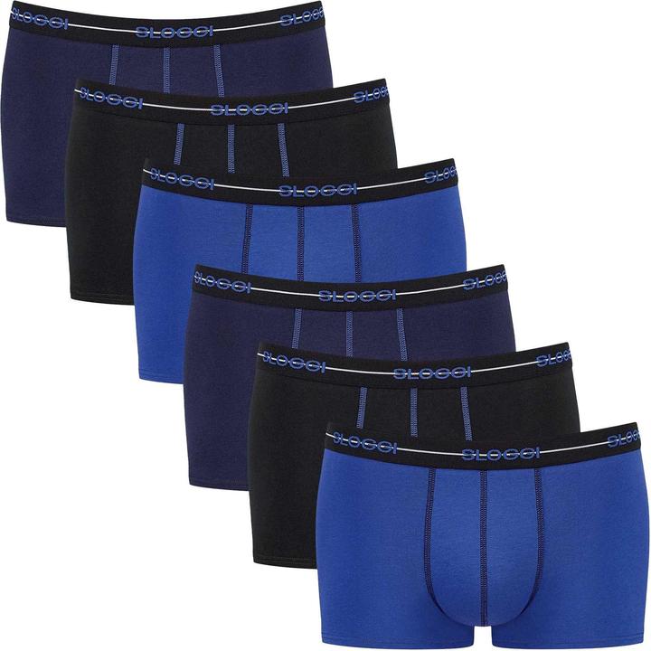 Sloggi Boxershort Casual Figurbetont Start Hipster C6P box (L, 6er Pack)