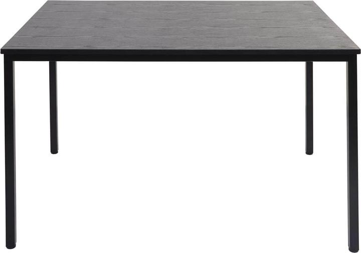 Actual product image Mendler Desk, conference table office table seminar table, 120x80cm MDF - black oak look (75 x 120 x 80 cm)