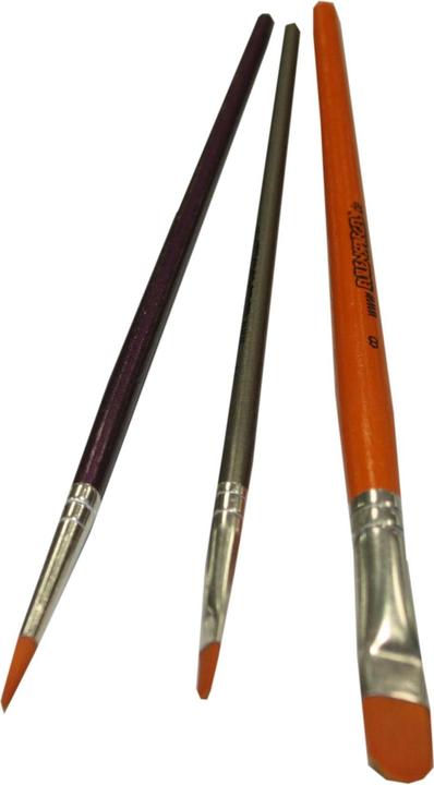 Image du produit Magni 955512 - Set de pinceaux professionnels, pinceau rond taille 3, pinceau langue de chat taille 2 et 8