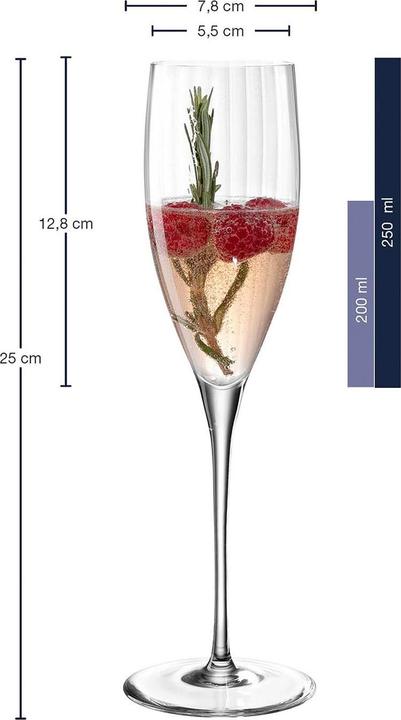 Immagine prodotto Leonardo Poesia Wein- und Sektgläser Set (130 cl, 6 Occhiali, Bicchieri da champagne, Bicchieri da vino bianco, Bicchieri da vino rosso)