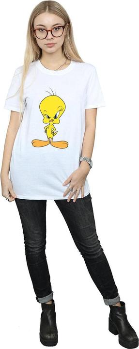 Image du produit Looney Tunes Femme/Les femmes - T-shirt boyfriend en coton avec Tweety en colère (XXL)