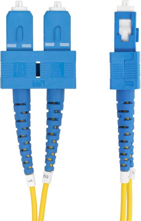 Produktbild StarTech com 10 Meter LWL Patchkabel SC SC (UPC) Singlemode OS2 Duplex, 9/125µm, 40G/100G, Biegeunem (CAT6, 10 m)