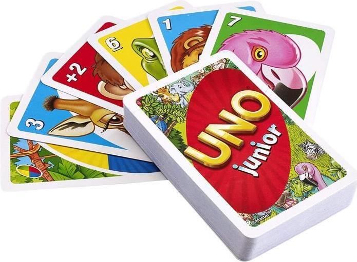 Actual product image Mattel Games Uno Junior (English, German, French, Italian)