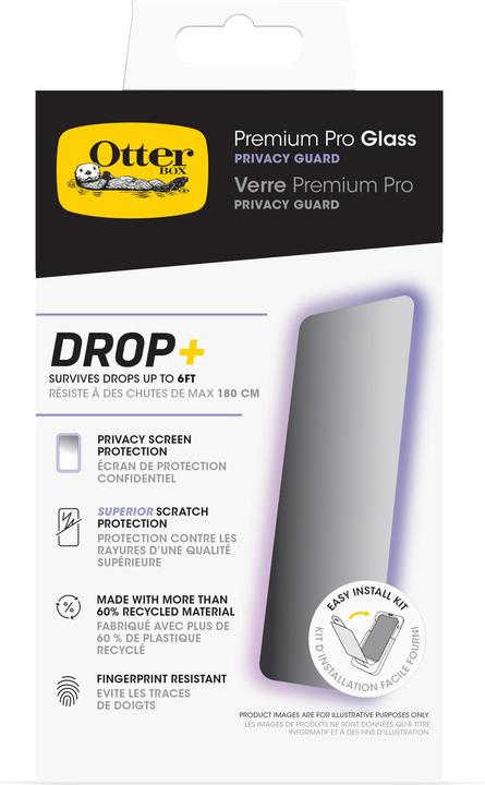 Actual product image OtterBox Premium Pro Glass Privacy Screen Protector (1 Piece, Apple iPhone 16)