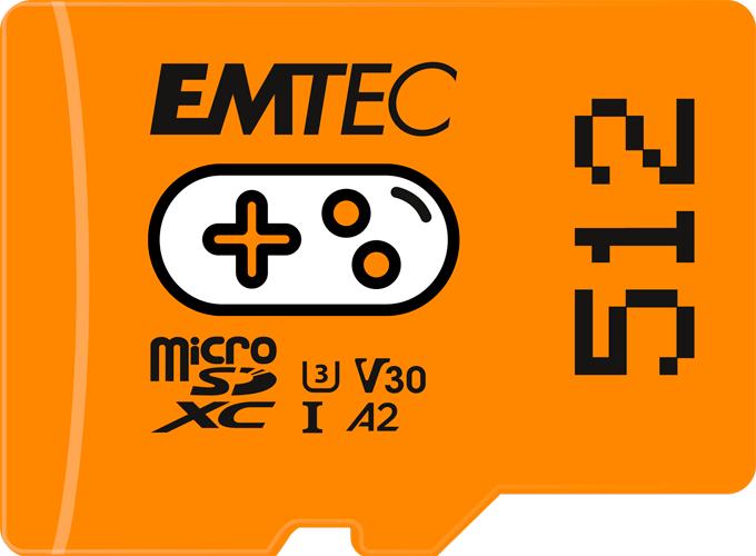 Produktbild Emtec MicroSD Card SDXC CL.10 UHS1 U3 V30 Gaming (512 GB, microSDXC, U3, UHS-I)