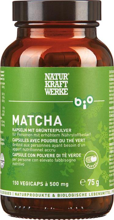 Produktbild NaturKraftWerke Matcha Vegicaps à 500mg Bio/kbA (1 Stück, Kapseln, 281 g)