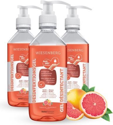 Produktbild Wiesenberg Hand Desinfektionsgel Tropical Grapefruit Gel (500 ml)