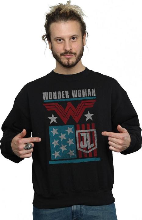 Produktbild Justice League Movie Wonder Woman Flag Sweatshirt (M)