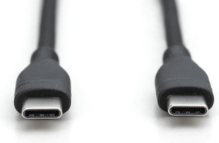 Image du produit Digitus Câble de connexion USB-C en silicone, 2m, noir (2 m, USB 2.0)