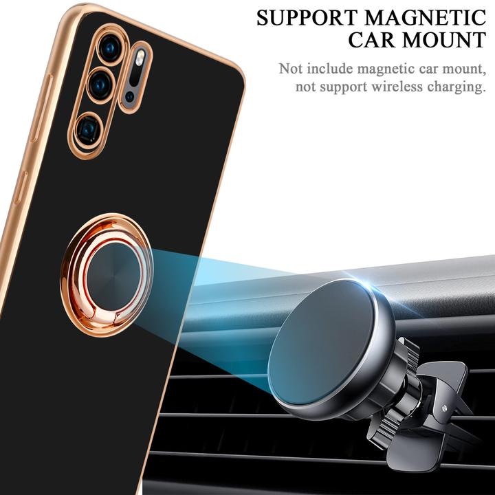 Image du produit Cadorabo Housse pour Huawei P30 PRO en TPU avec protection pour appareil photo et anneau LM089 Style (Huawei P30 Pro)
