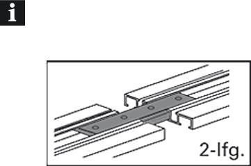 Actual product image Gardinia Track connector for aluminium curtain track 2-run white