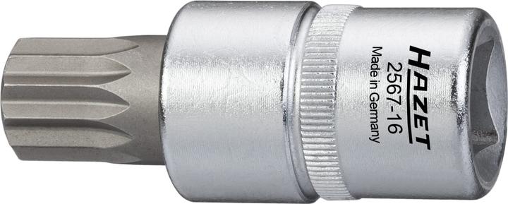 Immagine prodotto HAZET Inserto chiave a bussola giravite per servizio olio 2567-16 ∙ Attacco quadro, cavo, 12,5 mm (…
