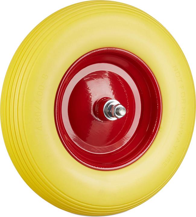 Immagine prodotto Relaxdays Ruota per carriola piena e asse