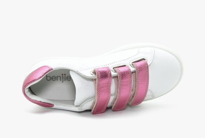 Produktbild Benjie Montreux velcro Kinder Weiss Glitter fuchsia (33)