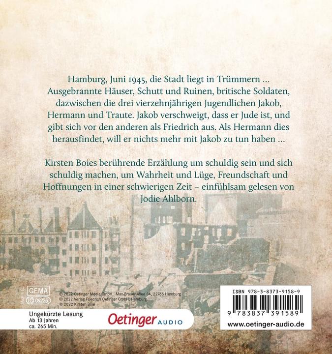 Actual product image Don't cry, you're still alive. (Kirsten Boie, German)