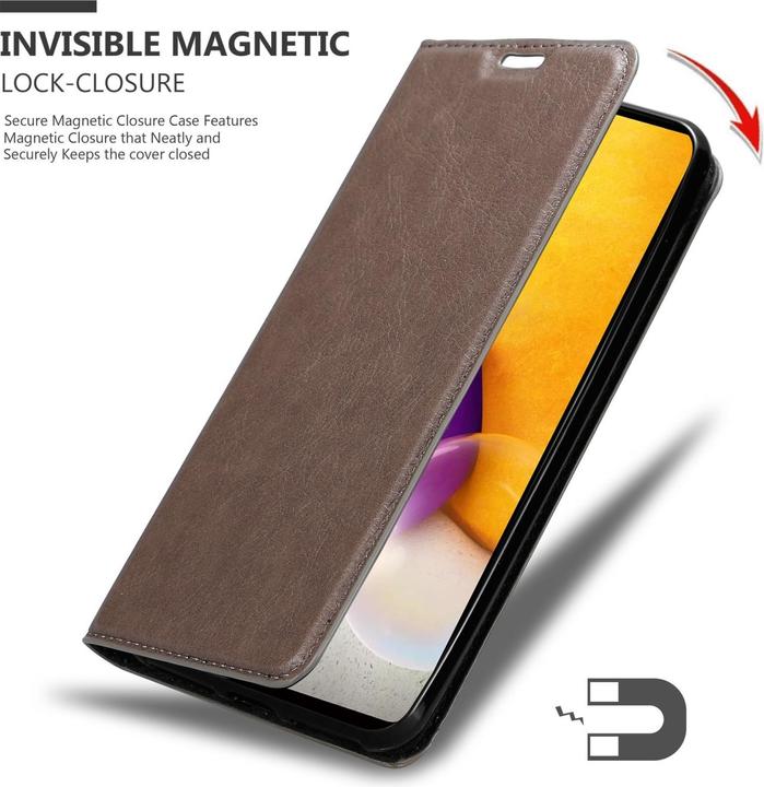 Produktbild Cadorabo Hülle für Samsung Galaxy A73 5G im Book Invis. Magnet Style (Samsung Galaxy A73 5G)