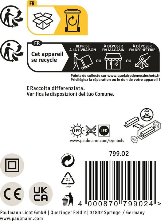 Image du produit Paulmann Lento Bluetooth (1800 lm)