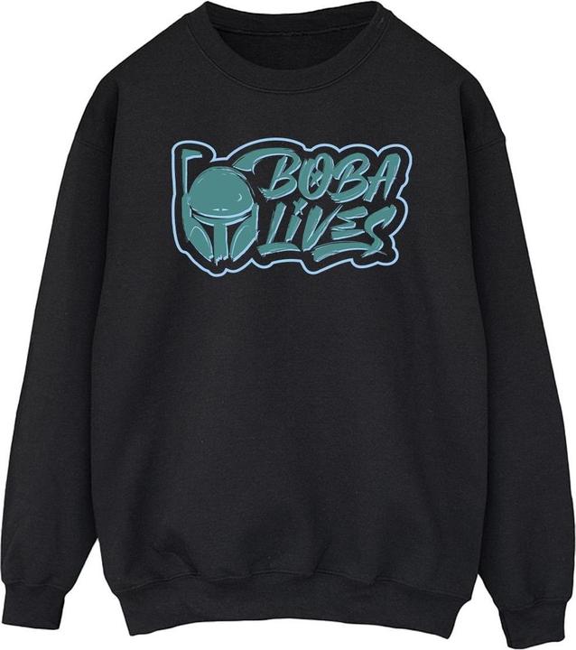 Star Wars The Book Of Boba Fett Lives Chest Sweatshirt