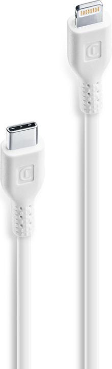 Productafbeelding Cellularline Stroomkabel 60cm - USB-C naar Lightning (0.60 m, USB 3.2 Gen 1)