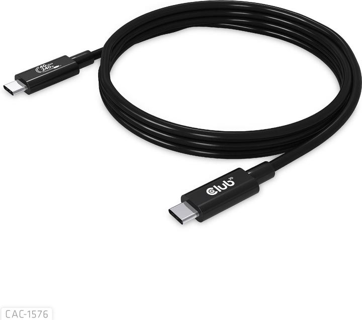 Image du produit Club 3D USB Typ C – USB Typ C (1 m, USB 4.0)