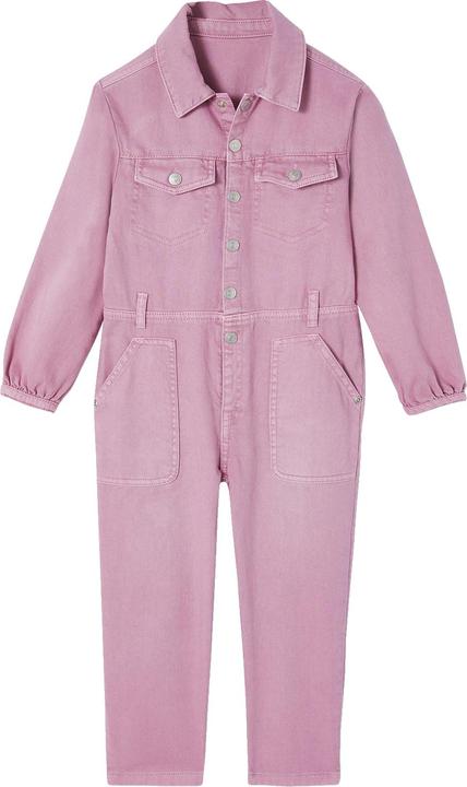 Vertbaudet Mädchen Jumpsuit mit langem Bein, Garment dyed